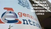 Temporanea chiusura Agenzia delle Entrate per trasferimento sede uffici