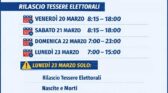 Aperture straordinarie Anagrafe – Referendum 22/23 marzo