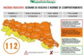 Rischio incendi boschivi - Dichiarazione dello stato di grave pericolosità